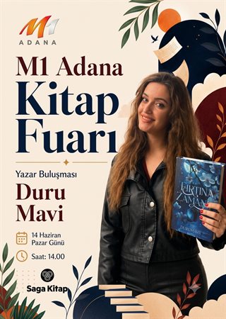 Edebiyatın Yeni Sesi Duru Mavi, M1 Adana Kitap Fuarı’nda!