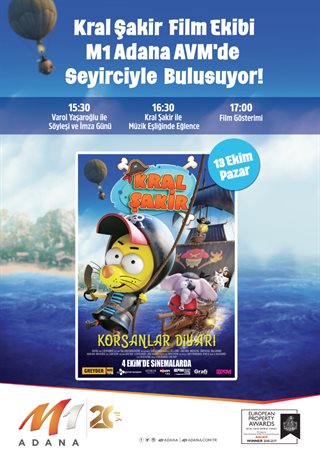 Kral Şakir Film Ekibi M1 Adana'da Seyirciyle Buluşuyor.