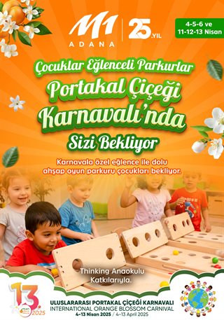 👨‍👩‍👧‍👦 Çocuklar İçin Eğlenceli Parkurlar 🍊Portakal Çiçeği Karnavalı'nda🍊 Minik Misafirlerini Bekliyor!