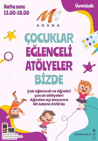 Çocuklar Eğlenceli Atölyeler Bizde