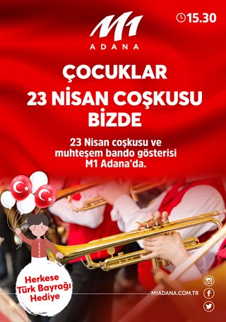 Çocuklar 23 Nisan Coşkusu Bizde