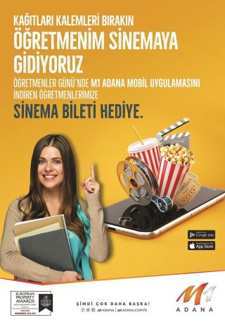 Öğretmenler Gününde Sinema Bileti Hediye