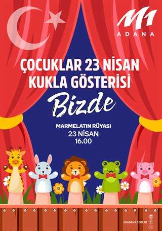 Çocuklar 23 Nisan Kukla Gösterisi Bizde